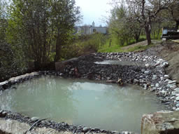 Teich in Entstehung