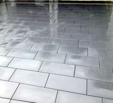 Terassenplatz aus Beton
